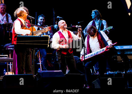 Renzo Arbore und Orchester Italiana im Estival Jazz 2018, Lugano, Schweiz Stockfoto