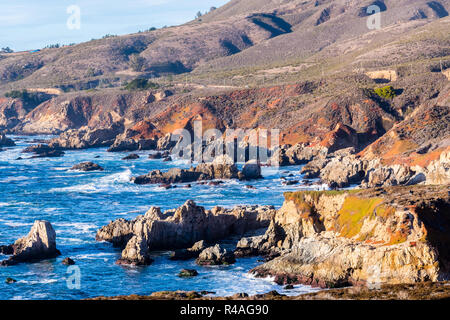 Die dramatischen Pazifik Küste, Garapata State Park, Kalifornien Stockfoto