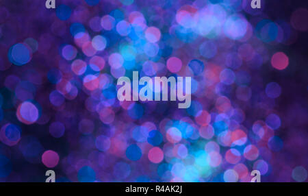 Defokussierten abstrakt bunt bokeh Holiday Lights Hintergrund. Stockfoto