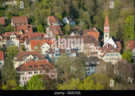 Kirche St. Urban, Schwaebisch Hall, Hohenlohe, Baden-Württemberg, Heilbronn-franken, Deutschland Stockfoto