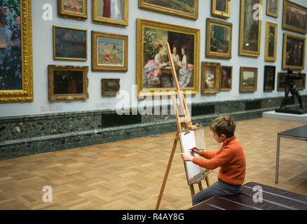 Tate Britain, London, England. 25.November 2018 Bemerkungen in den Galerien von der Tate Britain in London, England. Stockfoto