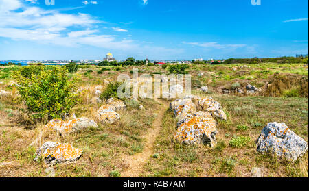 Ruinen von Chersonesus, eine alte griechische Kolonie. Sewastopol, Krim Stockfoto