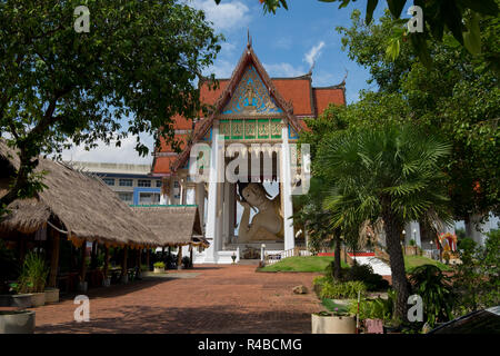 Der liegende Buddha Tempel in Hat Yai, Thailand. Stockfoto