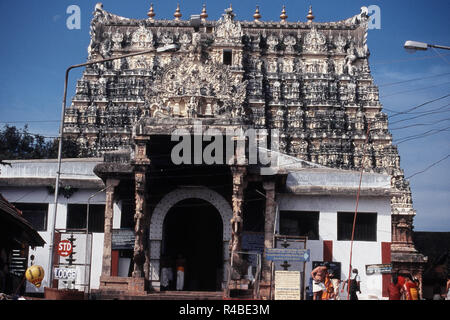 Sri Padmanabhaswamy Temple, Thiruvananthapuram, Trivandrum, Kerala, Indien, Asien Stockfoto