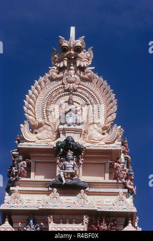 Gopuram von Bull Temple, Bangalore, Karnataka, Indien, Asien Stockfoto