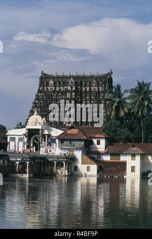 Padmanabhaswamy Temple, Thiruvananthapuram, Kerala, Indien, Asien Stockfoto