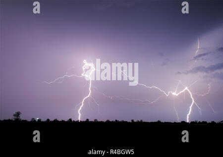 Blitze und Sturm Stockfoto