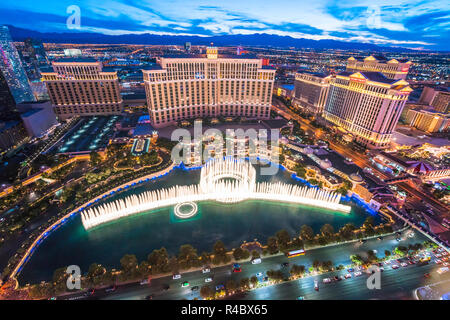 Las Vegas, Nevada, USA. 05-30-17: Schöne las vegas Luftaufnahme in der Nacht. Stockfoto