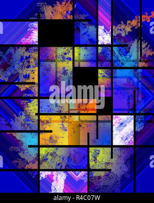 Moderne Kunst Geometrisch inspiriertes Design Stockfoto