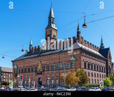 Kopenhagener Rathaus (Københavns Rådhus), Rådhuspladsen, Kopenhagen, Dänemark Stockfoto