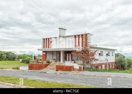 PIKETBERG, SÜDAFRIKA, 22. AUGUST 2018: Die reformierte Kirche in Piketberg, im Swartland Region der Provinz Western Cape Stockfoto