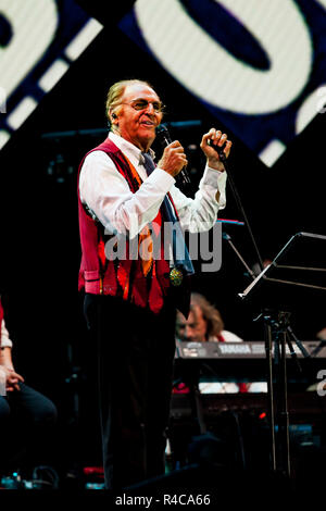 Renzo Arbore und Orchester Italiana im Estival Jazz 2018, Lugano, Schweiz Stockfoto