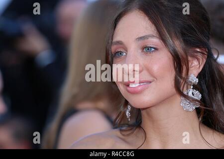 CANNES, Frankreich - 19. MAI 2018: ein Gast der rote Teppich an "dem Mann, der getötet Don Quixote" Screening am 71. Festival de Cannes. Stockfoto