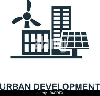 Stadtentwicklung Symbol. Premium Design von Urbanismus Sammlung. UX und UI. Pixel Perfect Stadtentwicklung Symbol für Web Design, Anwendungen, Software, Stock Vektor