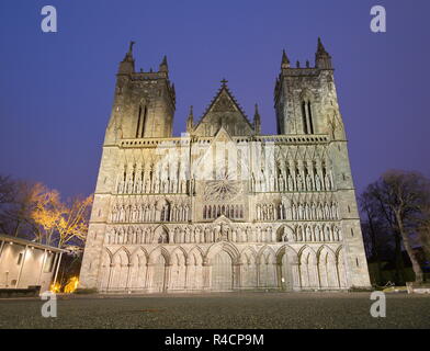 Nidarosi Kathedrale im Zentrum von Trondheim, Norwegen Stockfoto