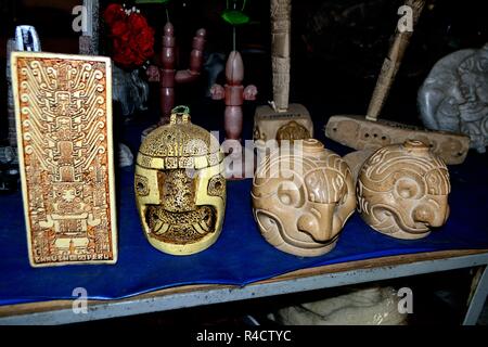 Souvenir - Archäologische Stätte in Chavin de Huantar. Abteilung der Ancash. PERU Stockfoto
