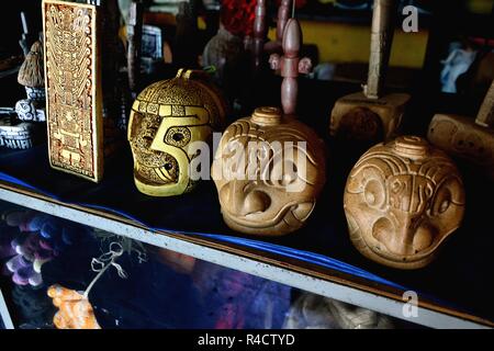 Souvenir - Archäologische Stätte in Chavin de Huantar. Abteilung der Ancash. PERU Stockfoto