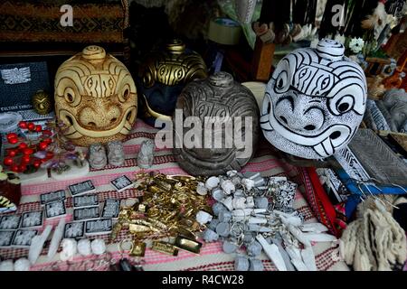 Souvenir - Archäologische Stätte in Chavin de Huantar. Abteilung der Ancash. PERU Stockfoto