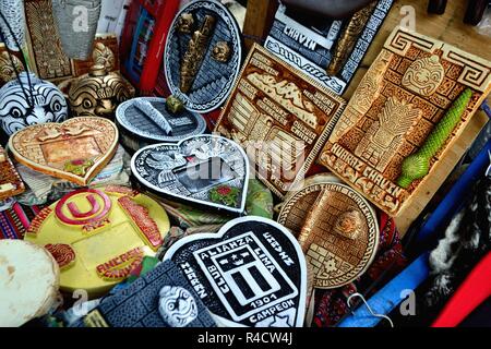 Souvenir - Archäologische Stätte in Chavin de Huantar. Abteilung der Ancash. PERU Stockfoto