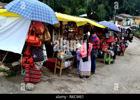 Souvenir - Archäologische Stätte in Chavin de Huantar. Abteilung der Ancash. PERU Stockfoto