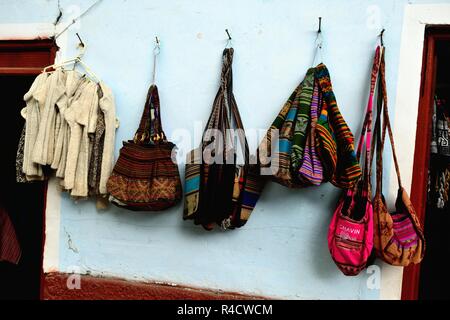 Souvenir - Archäologische Stätte in Chavin de Huantar. Abteilung der Ancash. PERU Stockfoto