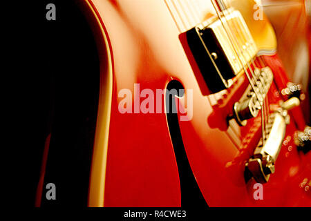 Jazz Gitarre Closeup Stockfoto