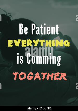 Glück Zitat Bilder Design Stockfoto