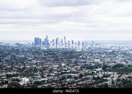 Blick von Griffith Observatory in Los Angeles, Kalifornien, USA Stockfoto