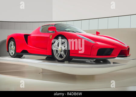 MODENA, Italien - 21. JULI 2017: Ferrari Enzo in der Enzo Ferrari Museum Stockfoto