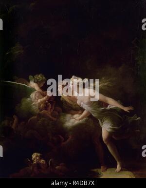 LA FUENTE DEL AMOR". Autor: Fragonard, Jean Honore. Standort: Private Collection. LONDON. ENGLAND. Stockfoto