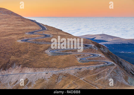 Transalpina Straße 2145m Stockfoto