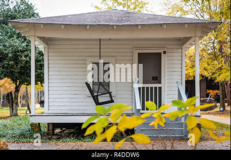 Geburtsort der Amerikanischen Symbol Musik Elvis Presley in Tupelo, Mississippi. Elvis war in diesem Haus von seinem Vater am 8. Januar 1935 gebaut geboren. Stockfoto