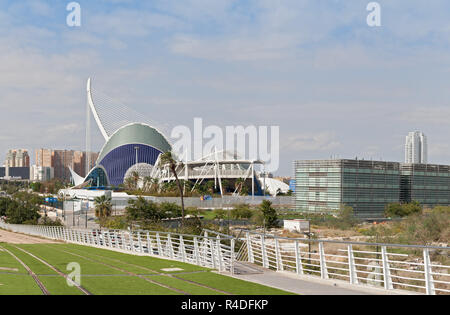 Stadt der Künste und Wissenschaften in Valencia, Spanien Stockfoto