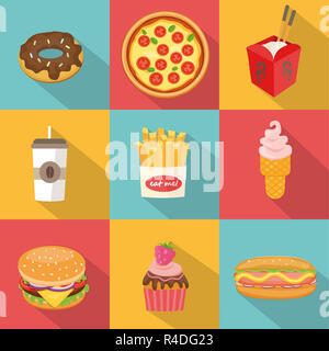 Fast food Symbole. Stockfoto