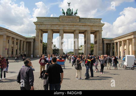 Brandenburger Tor in Berlin, Deutschland Stockfoto