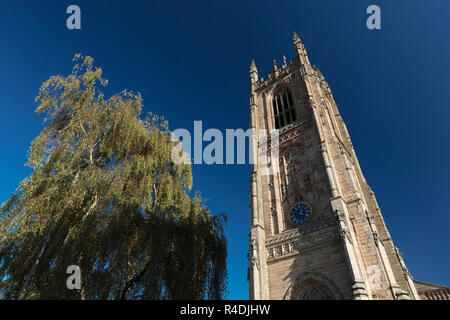 Derby, Derbyshire, UK: Oktober 2018: Kathedrale von Derby Allerheiligen Stockfoto