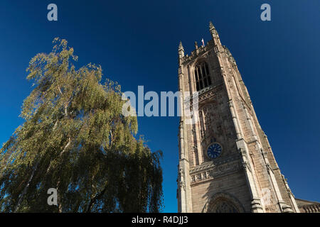 Derby, Derbyshire, UK: Oktober 2018: Kathedrale von Derby Allerheiligen Stockfoto