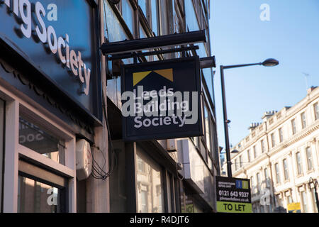 Derby, Derbyshire, UK: Oktober 2018: Leeds Building Society Stockfoto