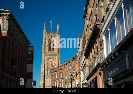 Derby, Derbyshire, UK: Oktober 2018: Kathedrale von Derby Allerheiligen Stockfoto