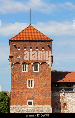 Wawel mit Turm Diebe, Krakau, Polen Stockfoto