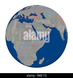 Eritrea auf die politische Welt Stockfoto
