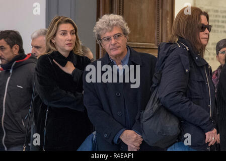 Foto Fabrizio Corradetti/LaPresse 27 Novembre 2018 Roma, Italia Cronaca Campidoglio Sala Protomoteca Kamera ardente di Bernando Bertolucci Nella Foto: Mario Martone Foto Fabrizio Corradetti/LaPresse February 27th, 2018 Rom, Italien Campidoglio Sala Protomoteca, brennende Zimmer von Bernardo Bertolucci in der Foto: Mario Martone Stockfoto