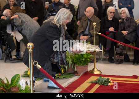 Foto Fabrizio Corradetti/LaPresse 27 Novembre 2018 Roma, Italia Cronaca Campidoglio Sala Protomoteca Kamera ardente di Bernando Bertolucci Nella Foto: Kamera ardente Foto Fabrizio Corradetti/LaPresse February 27th, 2018 Rom, Italien Campidoglio Sala Protomoteca, brennende Zimmer von Bernardo Bertolucci in der Foto: Stockfoto