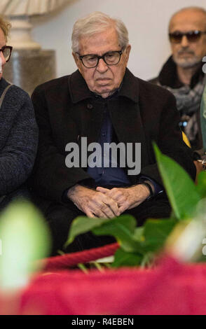 Foto LaPresse - Andrea Panegrossi 27/11/2018 - Roma, Italia. CRONACA La Kamera ardente di Bernardo Bertolucci al Campidoglio. Paolo Taviani Foto Andrea Panegrossi LaPresse - 27/10/2018 - Rom, Italien Das brennende Zimmer von Bernardo Bertolucci auf dem Campidoglio Stockfoto