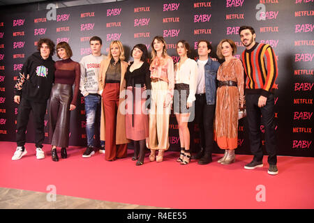 Rom 27 Nov 2018 - Kino Giulio Cesare - Präsentation italienischen Original Serie Netflix "Baby" die Darsteller: Giuseppe Andidero Credit: Giuseppe Andidero/Alamy leben Nachrichten Stockfoto