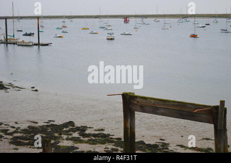 Boote bei Burnham Essex Stockfoto