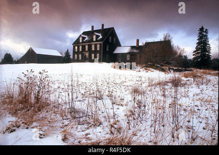 Die Olson Haus in Cushing, Maine, wo Künstler Andrew Wyeth seit vielen Jahren gemalt. Der Standort für Das berühmte Gemälde Christina's Welt. Stockfoto