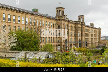 Salze Mill in Saltaire, West Yorkshire. Stockfoto