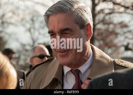 Spezielle Verfolger in der Russland Untersuchung und ehemaliger FBI-Direktor Robert Mueller. Stockfoto