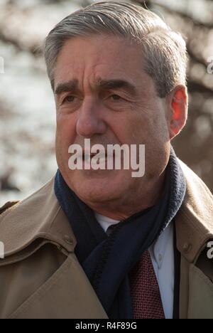 Spezielle Verfolger in der Russland Untersuchung und ehemaliger FBI-Direktor Robert Mueller. Stockfoto